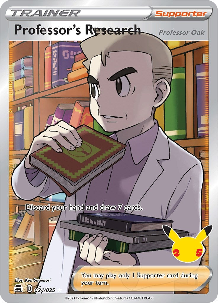 Professor's Research [Professor Oak] (Full Art) (024/025) (CLB)