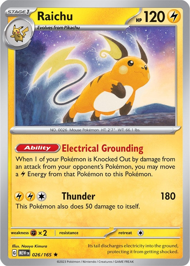 Raichu (026/165) (MEW)