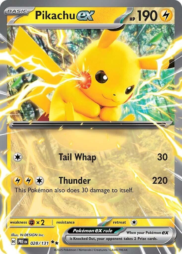 Pikachu ex (028/131) (PRE)